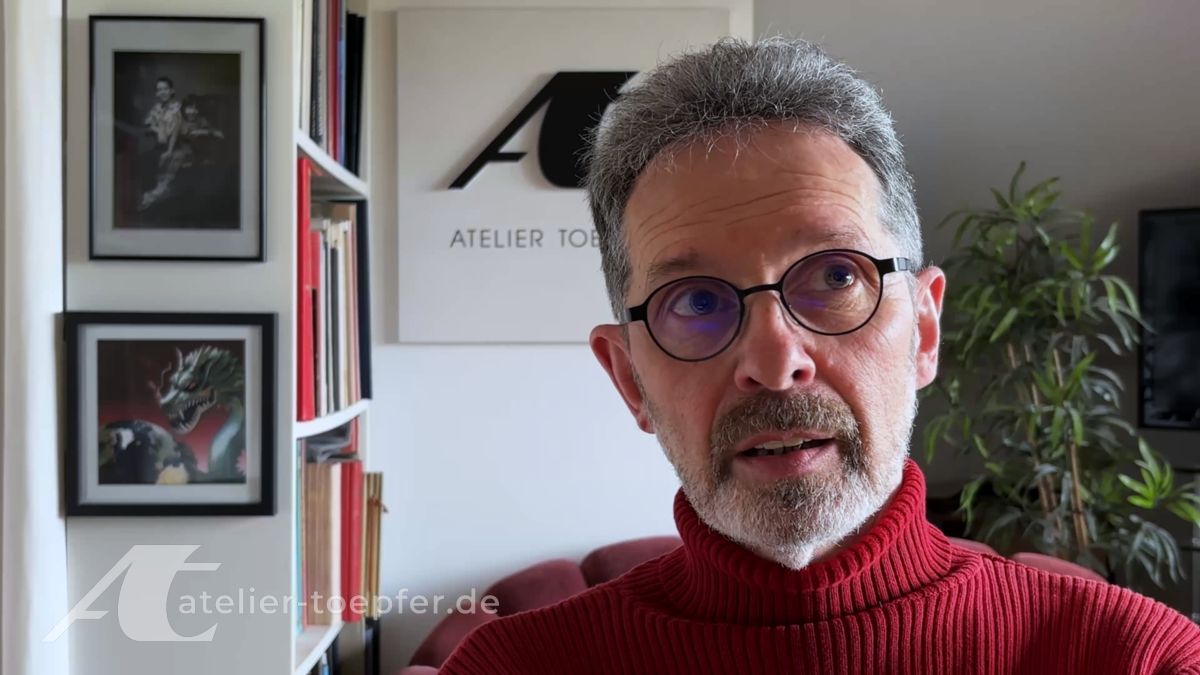Matthias Töpfer in seinem Atelier